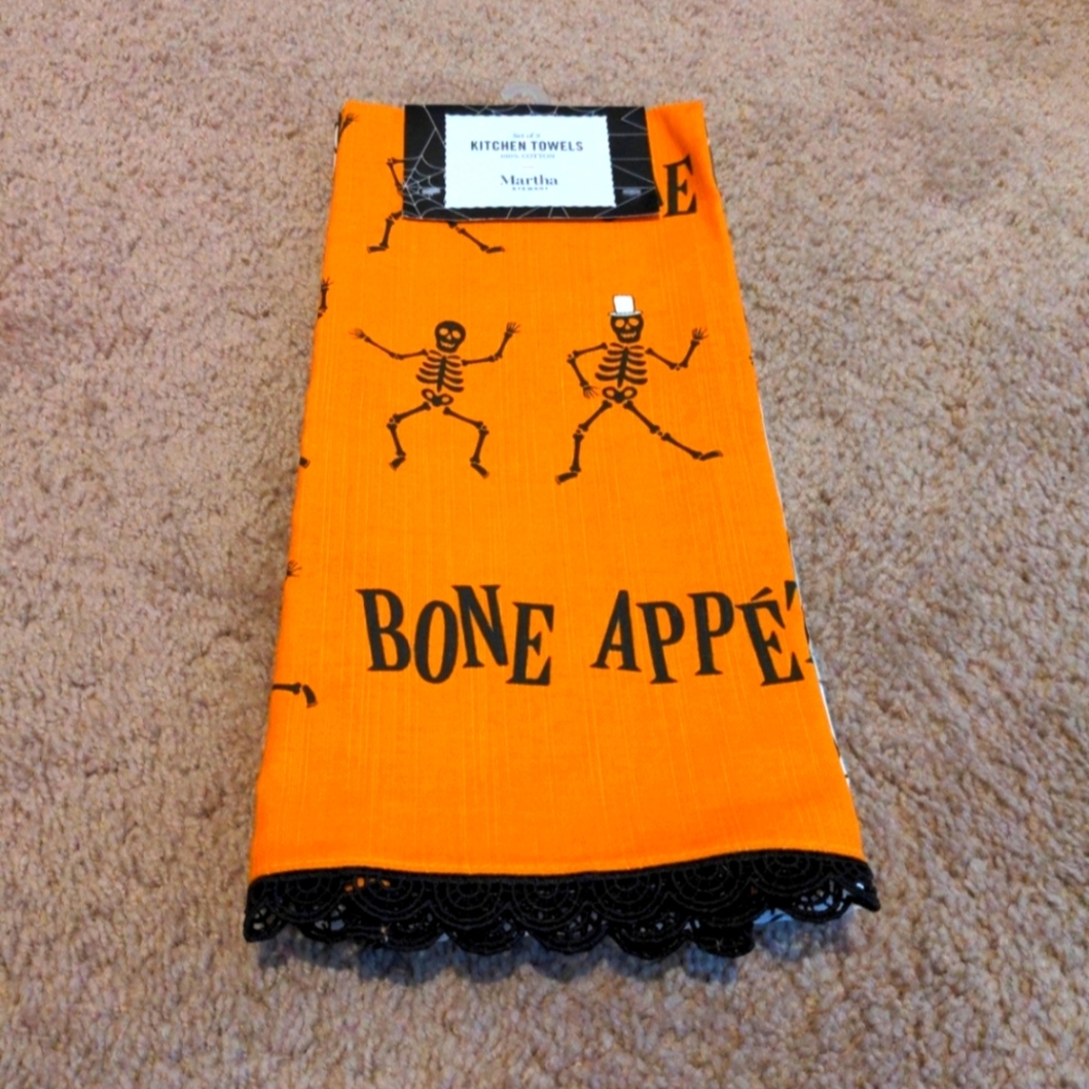 Martha Stewart Halloween kitchen towel trio